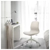 Офисный стул - IKEA LÅNGFJÄLL/LANGFJALL, 68x68x92см, белый, ЛОНГФЬЕЛЛЬ ИКЕА (изображение №5)