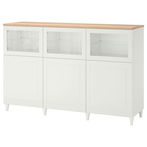 Комбинация для хранения - IKEA BESTÅ/BESTA/БЕСТА/БЕСТО ИКЕА, 180x42x114 см, белый