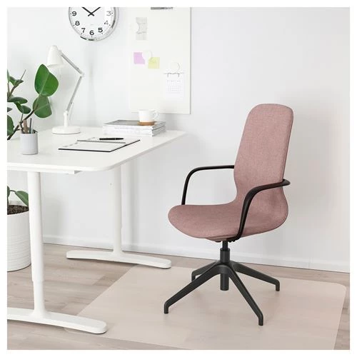 Офисный стул - IKEA LÅNGFJÄLL /LANGFJALL, 67x67x104см, розовый, ЛОНГФЬЕЛЛЬ ИКЕА (изображение №2)