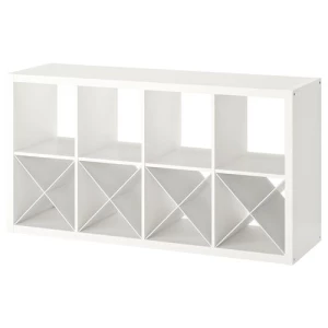 Стеллаж 8 ячеек с разделителями  - IKEA KALLAX, 77х147 см, белый, КАЛЛАКС ИКЕА