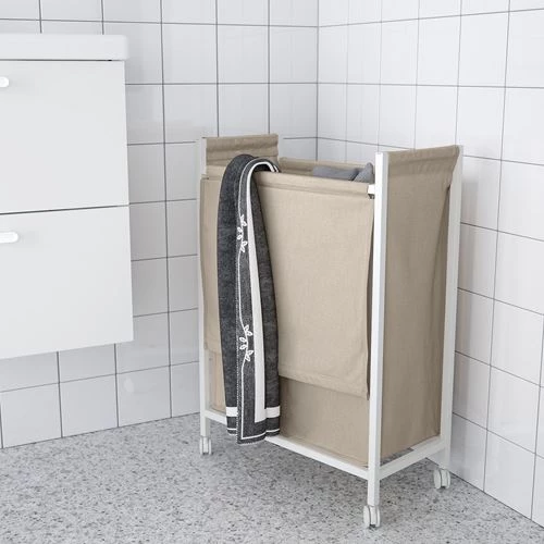 Мешок для белья - IKEA ENHET, 79х28 см, бежевый, ЭНХЕТ ИКЕА (изображение №3)