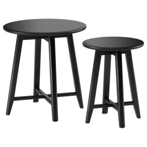Столик придиванный - IKEA KRAGSTA, 35х45/49х51 см, черный, КРАГСТА ИКЕА