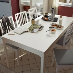 Раздвижной обеденный стол - IKEA EKEDALEN, 180/240х90 см, белый, ЭКЕДАЛЕН ИКЕА