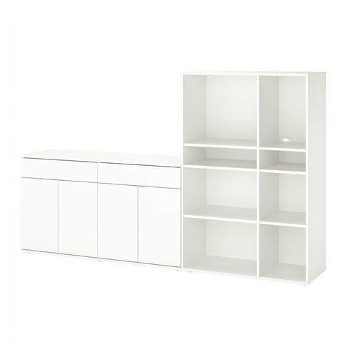 Комбинация для хранения - VIHALS IKEA/ ВИХАЛС ИКЕА, 235x37x140, белый