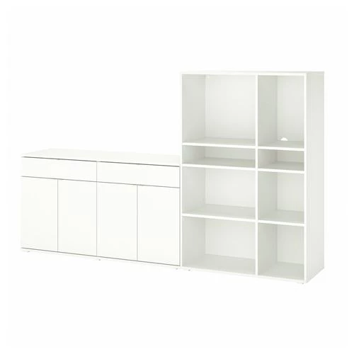 Комбинация для хранения - VIHALS IKEA/ ВИХАЛС ИКЕА, 235x37x140, белый (изображение №1)