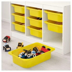 Стеллаж - IKEA TROFAST, 99х44х56 см, белый/желтый, ТРУФАСТ ИКЕА