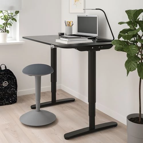 Высокий табурет - IKEA NILSERIK/ НИЛЬСЭРИК ИКЕА, 41 см, серый (изображение №2)