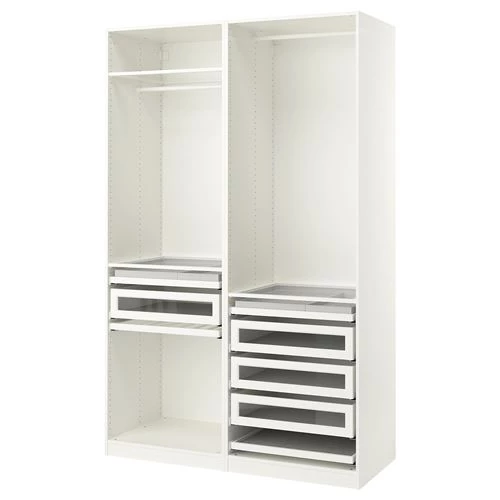 Гардероб - IKEA PAX, 150x58x236 см, белый ПАКС ИКЕА (изображение №1)