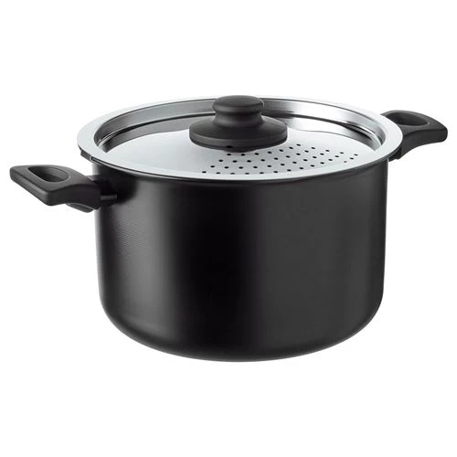 Кастрюля с крышкой - IKEA HEMLAGAD, 5 л, черный ХЕМЛАГАД ИКЕА (изображение №1)