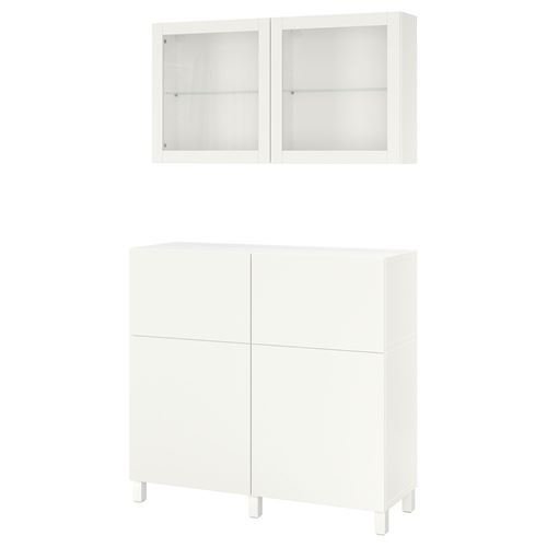 Комбинация для хранения - IKEA BESTÅ/BESTA/ Беста/Бесто ИКЕА, 120x42x213 см, белый,