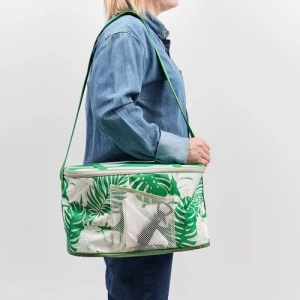 SOMMARFLOX сумка-холодильник с рисунком-ярко-зеленый ИКЕА