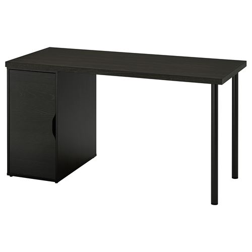 Письменный стол с ящиком - IKEA LAGKAPTEN/ALEX, 140x60 см, черный/черно-коричневый, АЛЕКС/ЛАГКАПТЕН ИКЕА