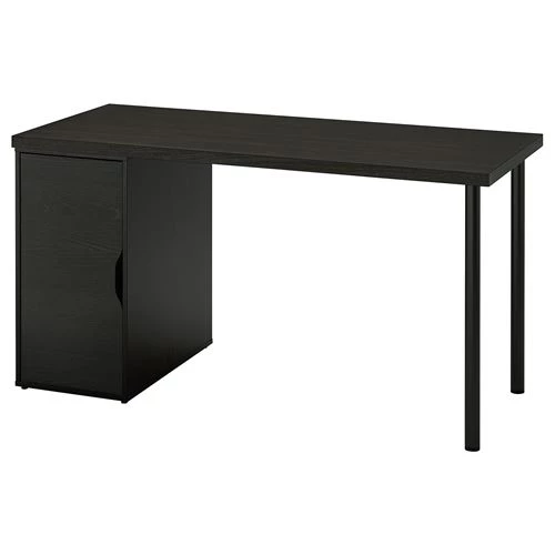 Письменный стол с ящиком - IKEA LAGKAPTEN/ALEX, 140x60 см, черный/черно-коричневый, АЛЕКС/ЛАГКАПТЕН ИКЕА (изображение №1)