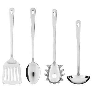 Набор кухонных принадлежностей - IKEA GRUNKA, 4 предмета, нержавеющая сталь ГРУНКА ИКЕА