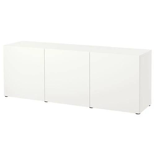 Комбинация для хранения - IKEA BESTÅ/BESTA, 180x42x65 см, белый, Беста/Бесто ИКЕА (изображение №1)