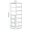 Органайзер - IKEA BLÄDDRARE/BLADDRARE, 30x30x90 см, серый, БЛЭДДРАРЕ   ИКЕА (изображение №7)