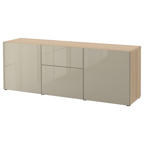 Комбинация для хранения - IKEA BESTÅ/BESTA/БЕСТА/БЕСТО ИКЕА, 180x42x65 см, серый