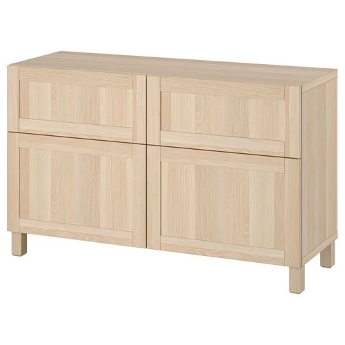 Комбинация для хранения - IKEA BESTÅ/BESTA, 120x42x74 см, коричневый, Беста/Бесто ИКЕА (изображение №1)