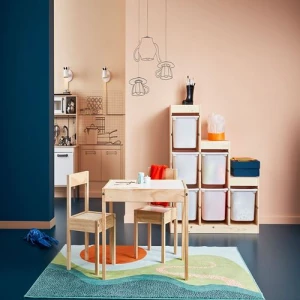 Стол детский - IKEA LÄTT/LATT, 45х48/28х28 см, бежевый/коричневый, ИКЕА