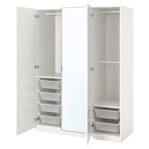 Платяной шкаф- IKEA PAX/FARDAL/ÅHEIM ПАКС / ПАКС/ ФАРДАЛ/АНХЕМ ИКЕА, 150х60х201 см, белый
