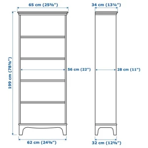 Стеллаж - IKEA LOMMARP, 65x199 см, темно-сине-зеленый ЛОММАРП ИКЕА