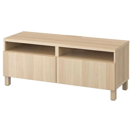 Тумба под ТВ - IKEA BESTÅ/BESTA, 120x42x48 см, коричневый, Бесто ИКЕА (изображение №1)