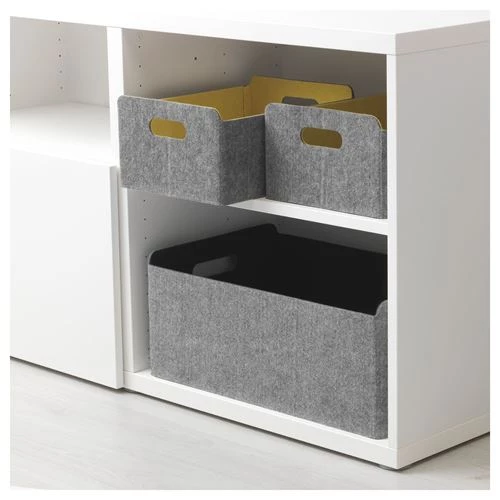 Коробка - IKEA BESTÅ, 25x31x15 см, серый, Бесто ИКЕА (изображение №4)