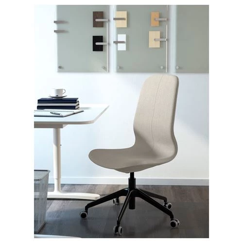Офисный стул - IKEA LÅNGFJÄLL/LANGFJALL, 68x68x104см, белый, ЛЭНГФЬЮЭЛЛЬ ИКЕА (изображение №2)