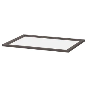 Полка стеклянная - IKEA KOMPLEMENT, 75x58 см, темно-серый КОМПЛИМЕНТ ИКЕА