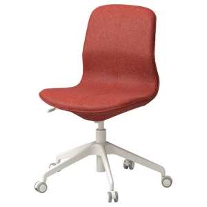 Офисный стул - IKEA LÅNGFJÄLL/LANGFJALL, 68x68x92см, красный, ЛОНГФЬЕЛЛЬ ИКЕА