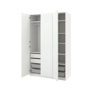 Гардероб - IKEA PAX/VIKANES, 150x60x236 см, белый ПАКС/ВИКАНЕС ИКЕА