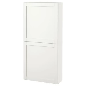 Навесной шкаф - IKEA BESTÅ, 60x22x128 см, белый, БЕСТО ИКЕА