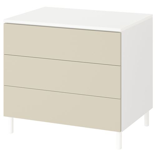Комод - IKEA PLATSA/SKATVAL/ПЛАТСА/СКАТВАЛ ИКЕА, 73х57х80 см, белый
