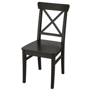 Стул деревянный - IKEA INGOLF, 91х43х52 см, черный, ИНГОЛЬФ ИКЕА