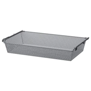Сетчатая корзина с направляющими - IKEA KOMPLEMENT, 100x58x16 см, серый КОМПЛИМЕНТ ИКЕА