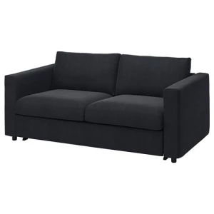 Диван-кровать 2-местный - IKEA VIMLE, 190х98х83 см, черный, ВИМЛЕ ИКЕА