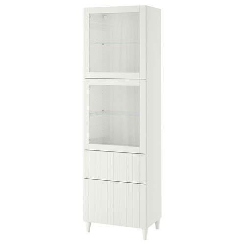 Комбинация для хранения - IKEA BESTÅ/BESTA/ БЕСТО ИКЕА, 60x42x202 см, белый