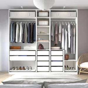 Гардероб - IKEA PAX, 250x58x236 см, белый ПАКС ИКЕА