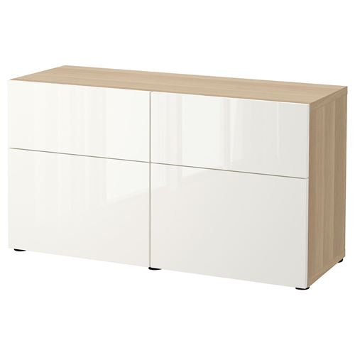 Комбинация для хранения - IKEA BESTÅ/BESTA/Беста/Бесто ИКЕА, 120x42x65 см, белый,