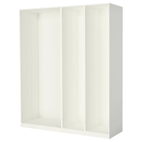 Каркас гардероба - IKEA PAX, 200x58x236 см, белый ПАКС ИКЕА (изображение №1)