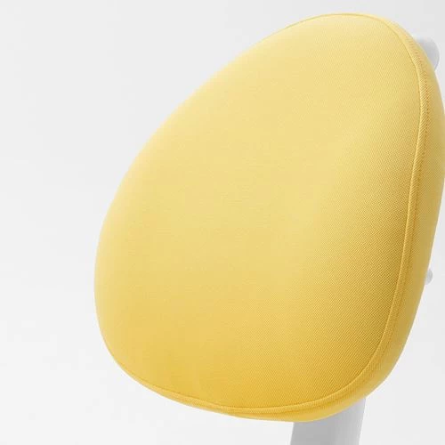 Стул детский - IKEA DAGNAR, 98х58 см, желтый/белый, ИКЕА (изображение №4)
