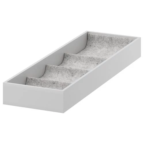 Вставка с 4 отделениями - IKEA KOMPLEMENT, 15x53x5 см, серый КОМПЛИМЕНТ ИКЕА (изображение №1)