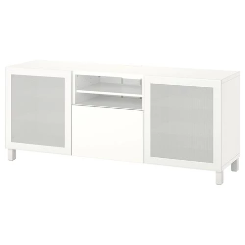 Тумба под ТВ - IKEA BESTÅ/BESTA, 180x42x74 см, белый, Бесто ИКЕА (изображение №1)