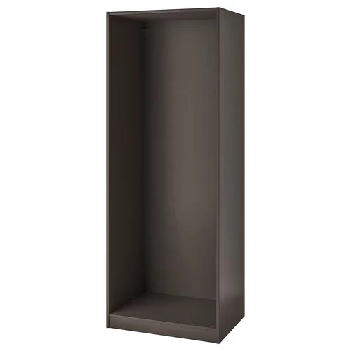 Каркас гардероба - IKEA PAX, 75x58x201 см, темно-серый ПАКС ИКЕА (изображение №1)