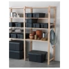 Органайзер с крышкой - IKEA KLÄMTARE/KLAMTARE, 58x45x30 см, черный, ИКЕА (изображение №5)