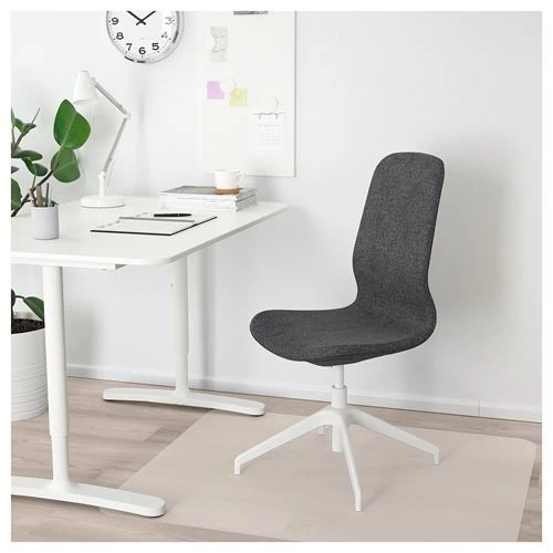 Офисный стул - IKEA LÅNGFJÄLL/LANGFJALL, 68x68x104см, черный, ЛОНГФЬЕЛЛЬ ИКЕА (изображение №2)