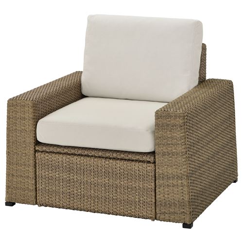 Садовое кресло - IKEA SOLLERON/SOLLERÖN, 98х82х88 см, коричневый СОЛЛЕРОН ИКЕА