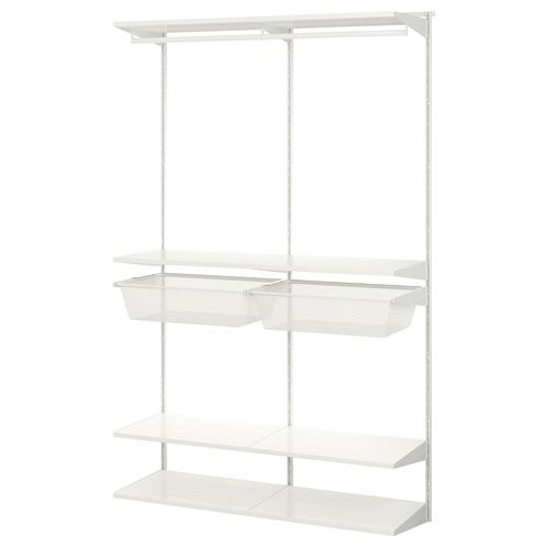 Стеллаж - BOAXEL IKEA/БОАКСЕЛЬ ИКЕА, 40х124х200 см, белый