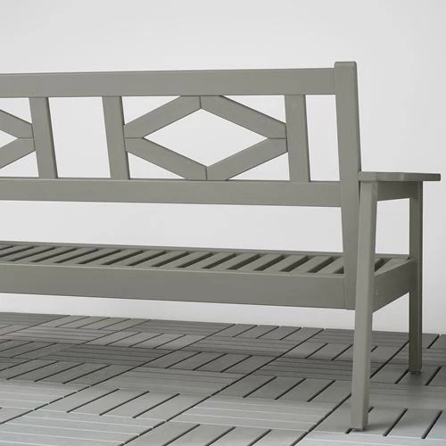 Диван садовый - IKEA BONDHOLMEN, 139x81x73см, серый/белый, БОНДХОЛЬМЕН ИКЕА (изображение №4)