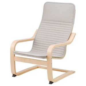 Детское кресло - IKEA POÄNG/POANG/ПОЭНГ ИКЕА, 47х56х68 см, белый